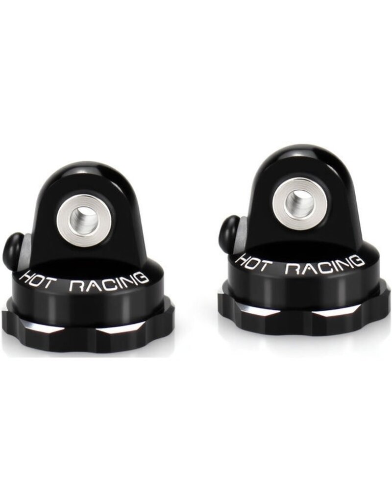 HOT RACING HRAAMN154C01 ALUMINUM BLEEDER SHOCK CAPS - MINI KRATON
