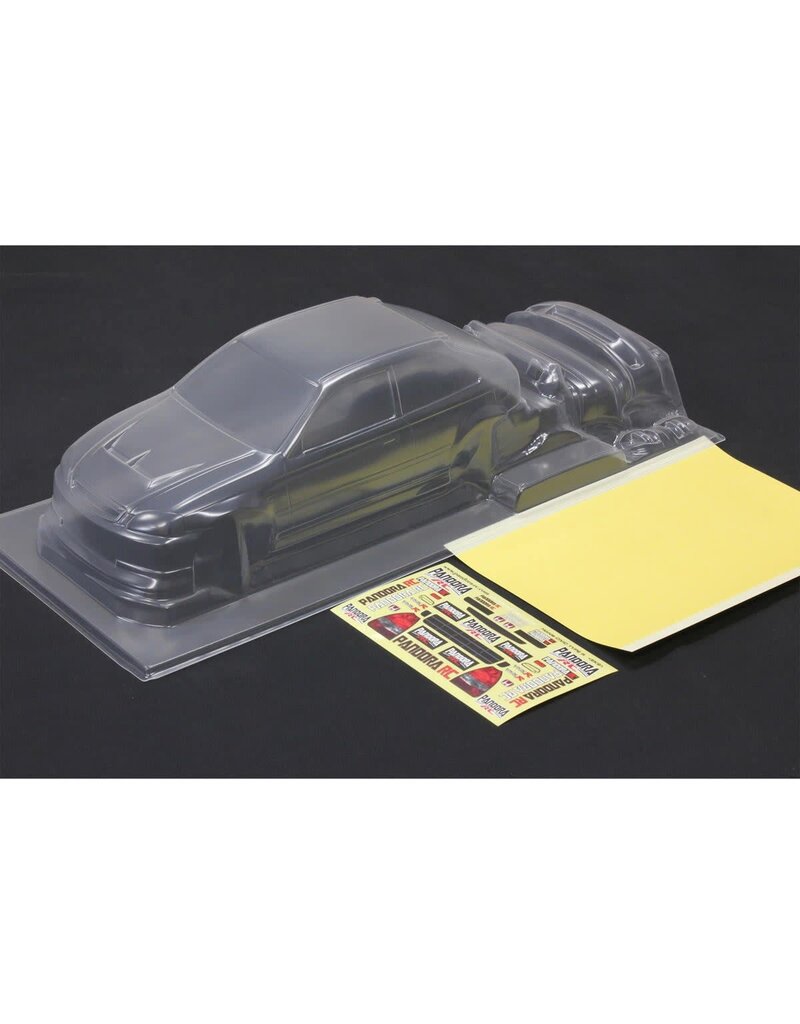 PANDORA RC PAB-3188 1/10 HONDA CIVIC EK9 TYPE-R DRIFT BODY SET (CLEAR) (257-260MM)