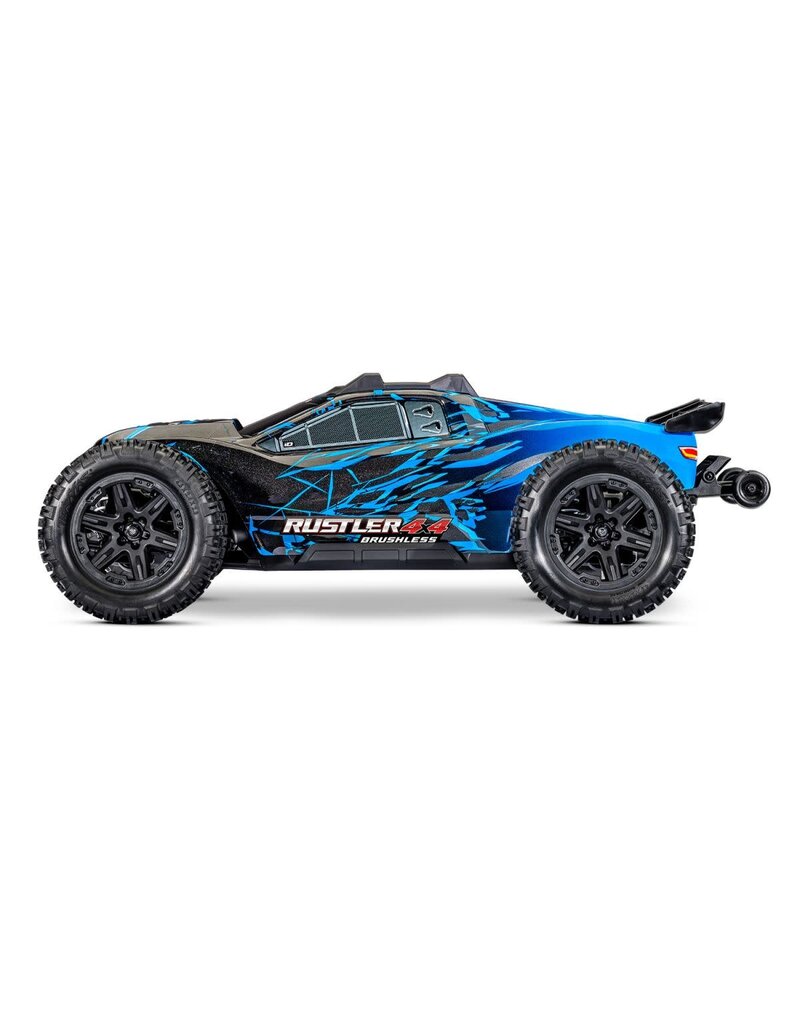 TRAXXAS TRA67464-4-BLUE RUSTLER 4X4 HD VX3 BL