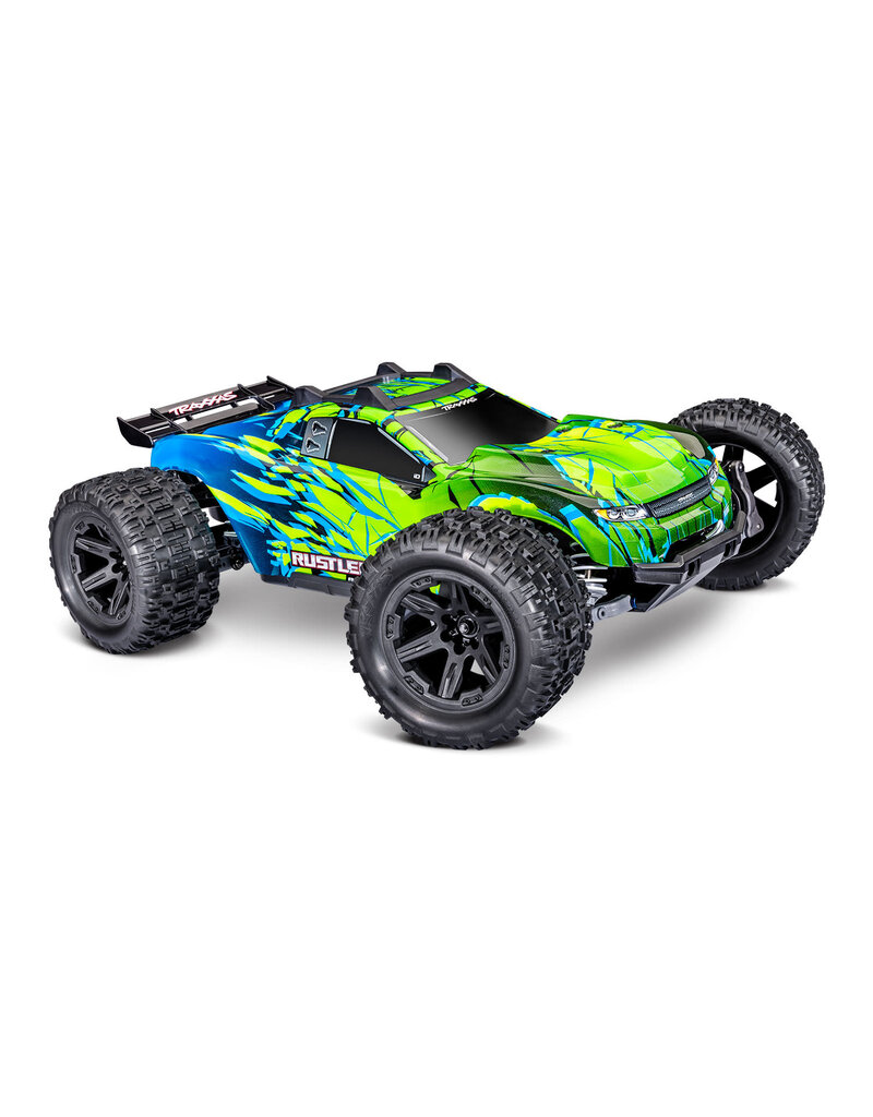 TRAXXAS TRA67464-4-GRN RUSTLER 4X4 HD VX3 BL