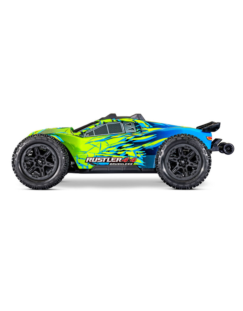 TRAXXAS TRA67464-4-GRN RUSTLER 4X4 HD VX3 BL