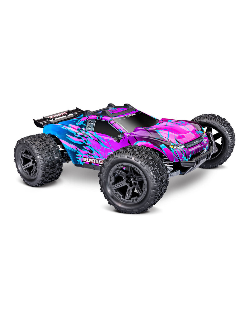 TRAXXAS TRA67464-4-PRPL RUSTLER 4X4 HD VX3 BL
