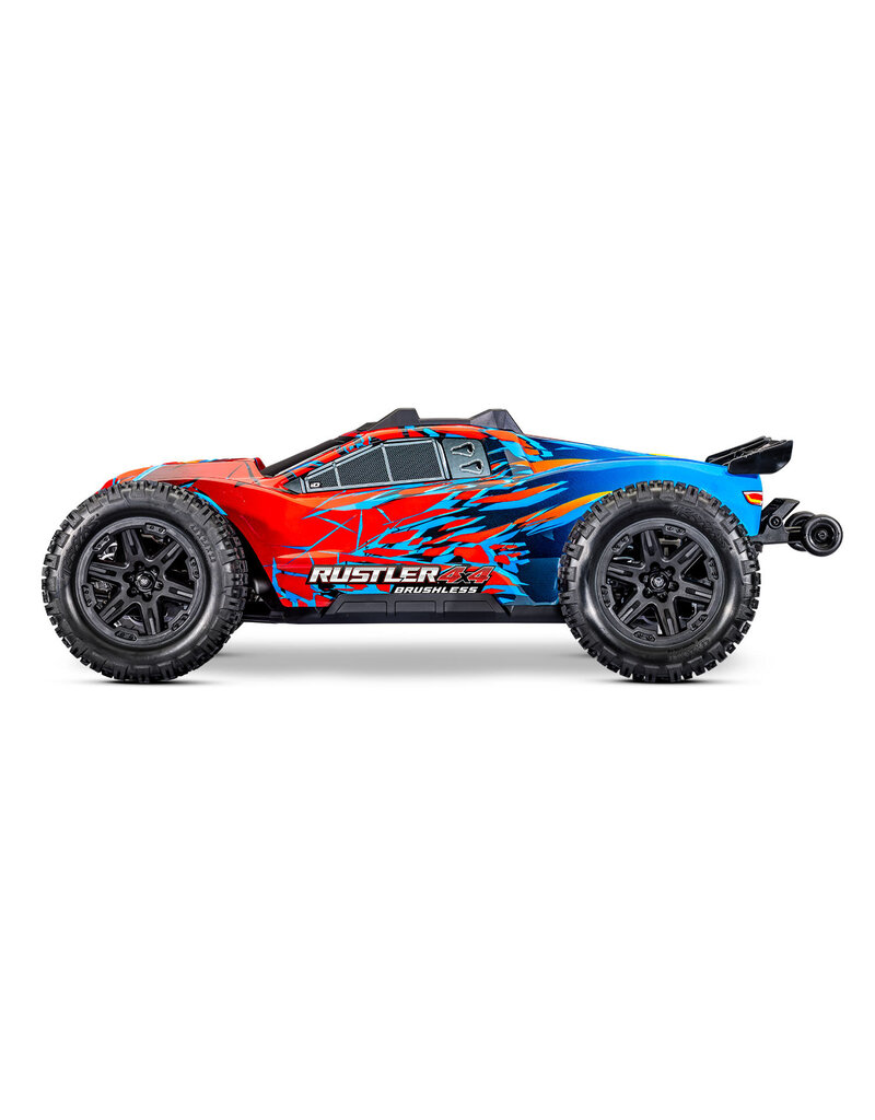 TRAXXAS TRA67464-4-RED RUSTLER 4X4 HD VX3 BL