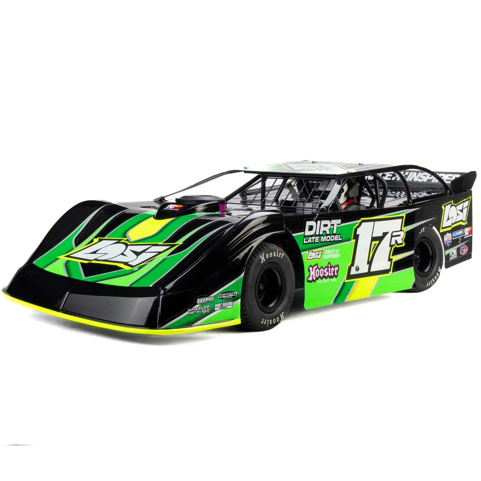 LOS-2167T2 22S DIRT LATE MODEL, 1/10 2WD RTR DIRT OVAL, GREEN - My
