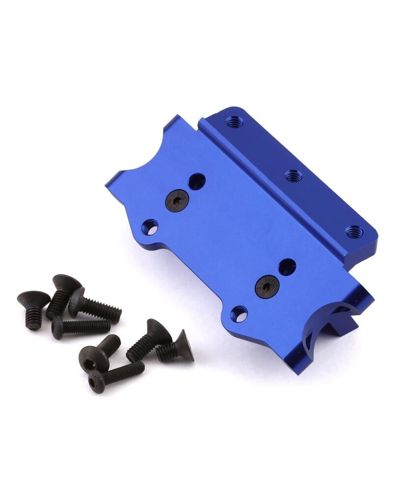HOT RACING HRATE1008 ALUMINUM FRONT BULKHEAD FOR TRAXXAS 2WD (BLUE)