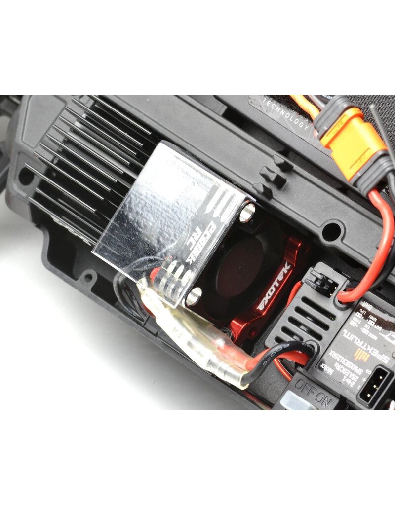 EXOTEK EXO2368 ALUMINUM 30MM FAN MOUNT FOR LOSI NASCAR (RED)