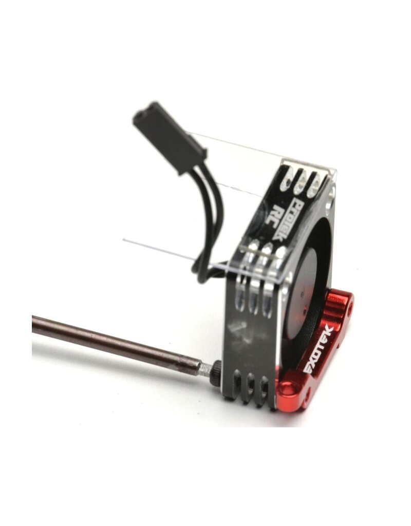 EXOTEK EXO2368 ALUMINUM 30MM FAN MOUNT FOR LOSI NASCAR (RED)