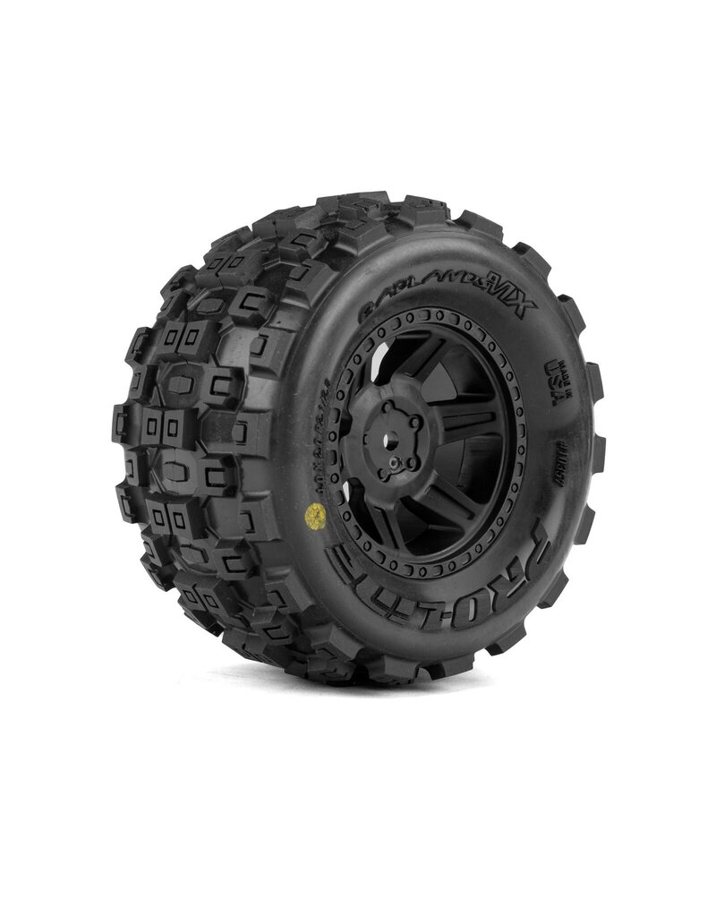 PROLINE RACING PRO1035710 BADLANDS MX MTD 12MM BLACK DESPERADO 2.0 WHEEL: MINI MAXX
