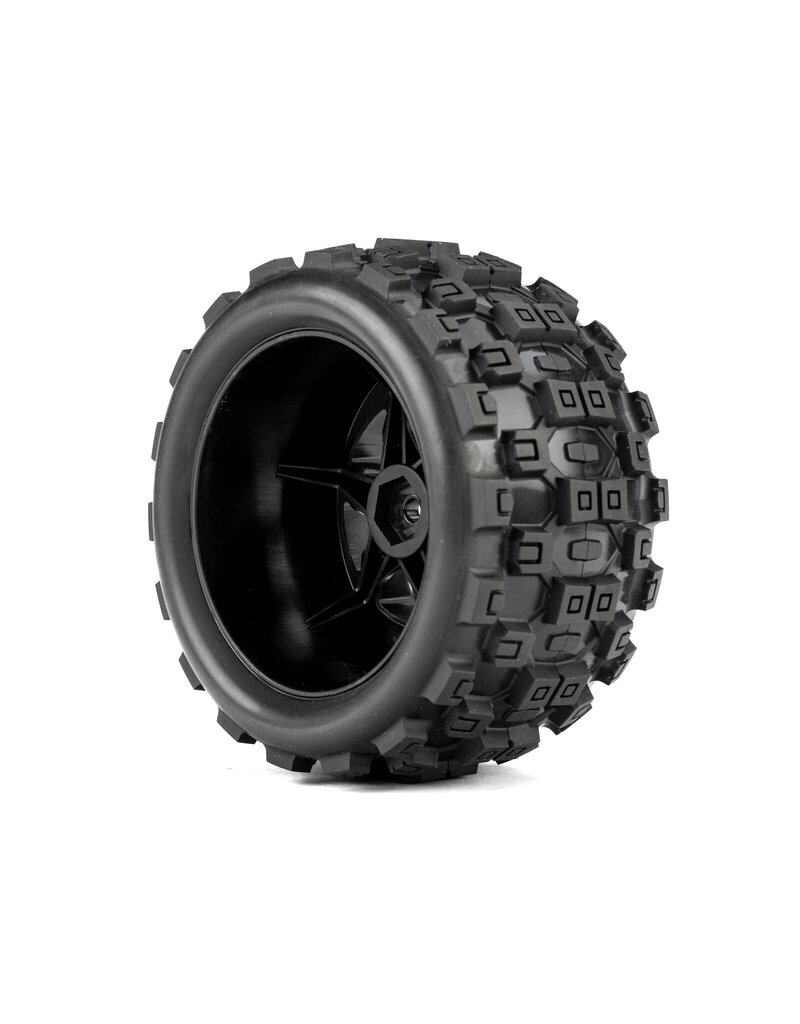 PROLINE RACING PRO1035710 BADLANDS MX MTD 12MM BLACK DESPERADO 2.0 WHEEL: MINI MAXX