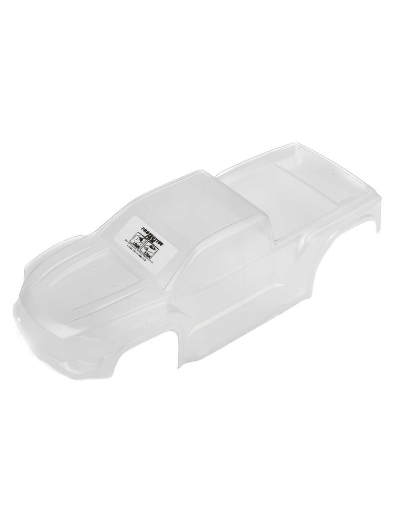 PROLINE RACING PRO368117 1/16 PRE-CUT BRUTE BODY CLEAR: TRAXXAS MINI MAXX