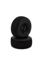 JCONCEPTS JCO4070-3244 SUBCULTURES 2 PRE-MOUNTED OFF-ROAD TIRES (2) (SLASH REAR) (GREEN) W/12MM HEX