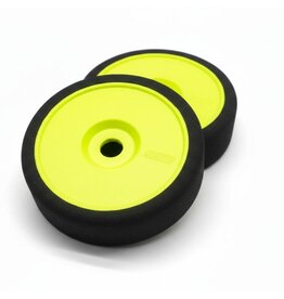 BSR RACING BXRC8227-Y 1/8 BUGGY TIRE - YELLOW WHEEL, RED COMPOUND (2)