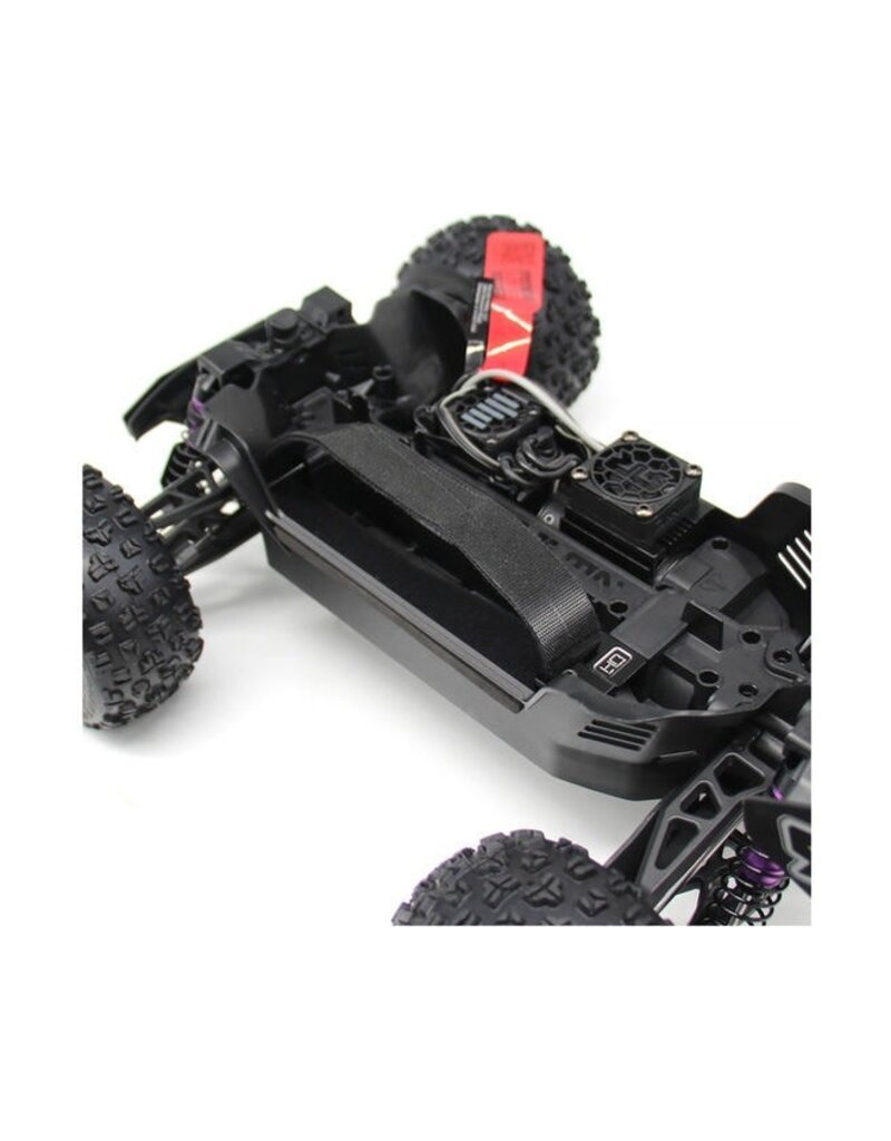 HOT RACING HRAAMN126M01 ARRMA® MINI KRATON® ALUMINUM TALL BATTERY FLEX STRAP HOLD-DOWN SET