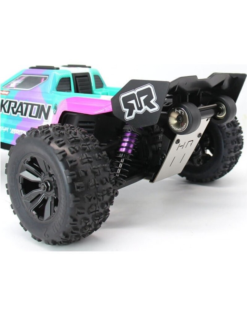 HOT RACING HRAAMN133K ARRMA® MINI KRATON® STAINLESS STEEL SKID PLATE & WHEELIE BAR SET