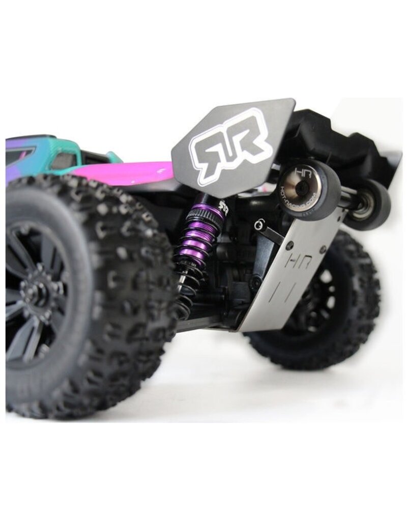 HOT RACING HRAAMN133K ARRMA® MINI KRATON® STAINLESS STEEL SKID PLATE & WHEELIE BAR SET
