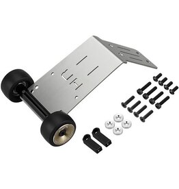 HOT RACING HRAAMN133K ARRMA® MINI KRATON® STAINLESS STEEL SKID PLATE & WHEELIE BAR SET