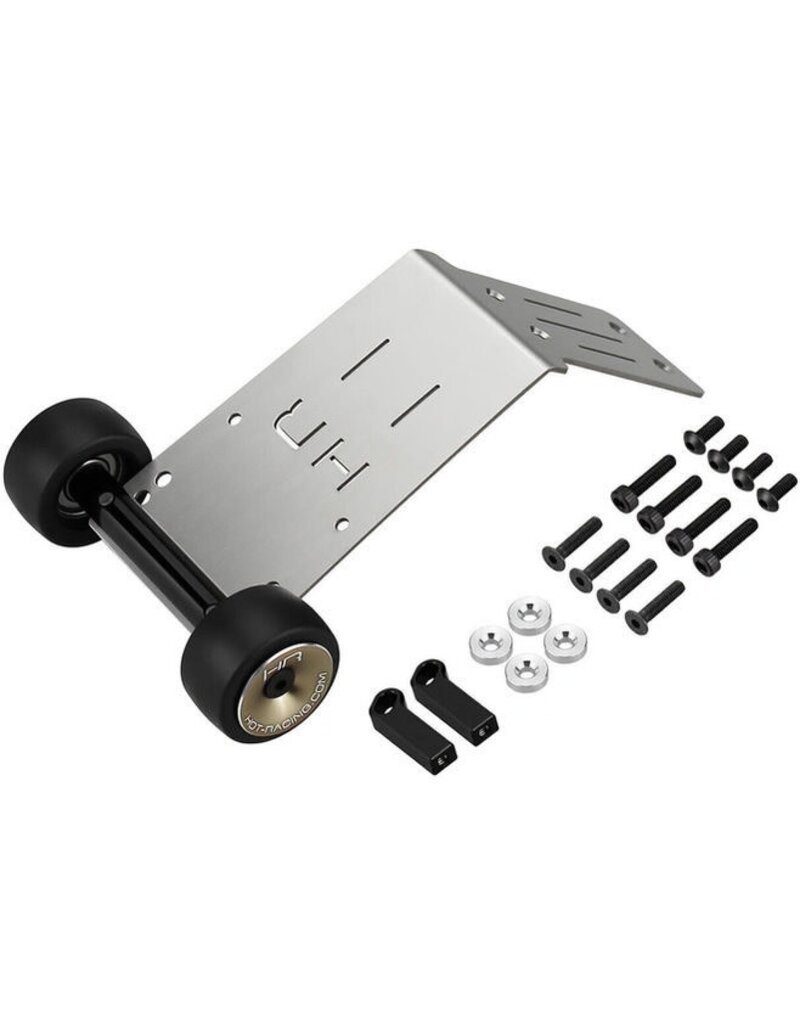HOT RACING HRAAMN133K ARRMA® MINI KRATON® STAINLESS STEEL SKID PLATE & WHEELIE BAR SET