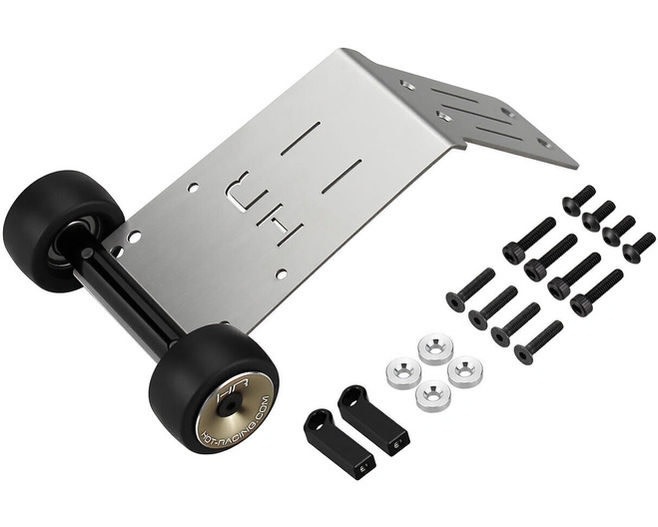 HRAAMN133K ARRMA® MINI KRATON® STAINLESS STEEL SKID PLATE & WHEELIE BAR SET