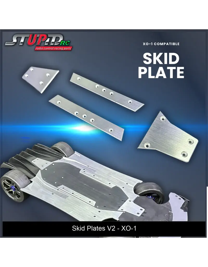 STUPID RC STP1023 TRAXXAS COMPATIBLE XO-1 SKID PLATE SET