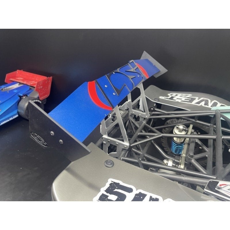 STP1209B LOSI 5T V2.0 ADJUSTABLE REAR WING BLUE