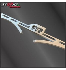 STUPID RC STP1132 ARRMA KRATON 8S CONVERSION KIT FOR BIG MOTORS AND PINIONS SILVER