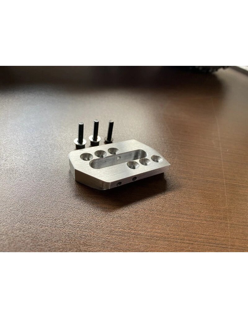 STUPID RC STP1132 ARRMA KRATON 8S CONVERSION KIT FOR BIG MOTORS AND PINIONS SILVER
