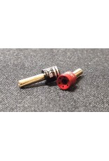 DAS SPEED DAS-0008 24K LOW PROFILE 2MM LIPO PLUGS W/ +/- TABS (1 PAIR)