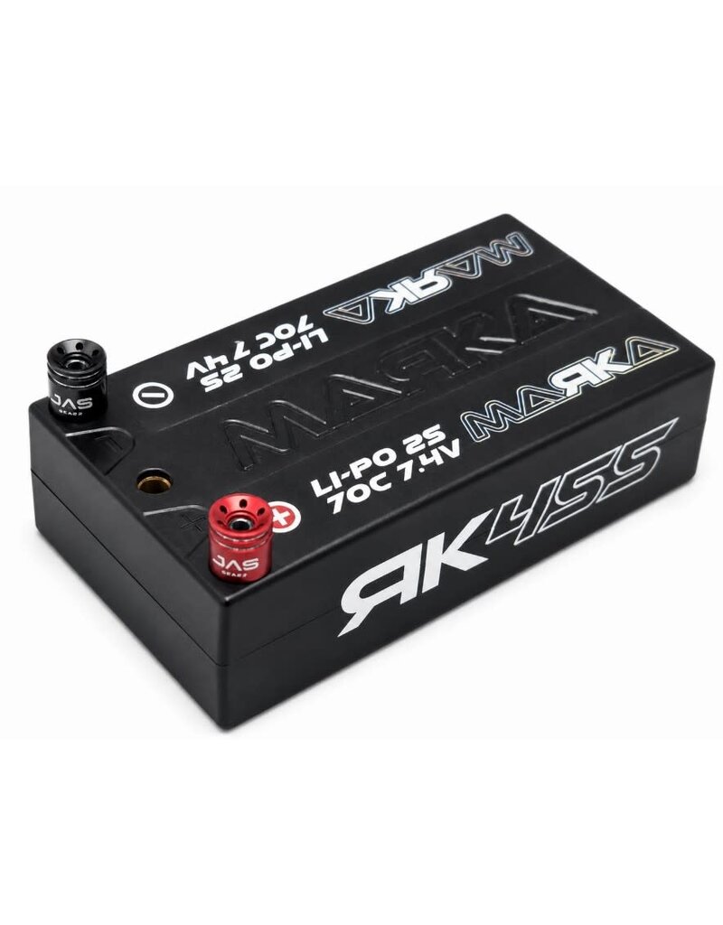 DAS SPEED DAS-0008 24K LOW PROFILE 2MM LIPO PLUGS W/ +/- TABS (1 PAIR)