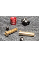 DAS SPEED DAS-0008 24K LOW PROFILE 2MM LIPO PLUGS W/ +/- TABS (1 PAIR)