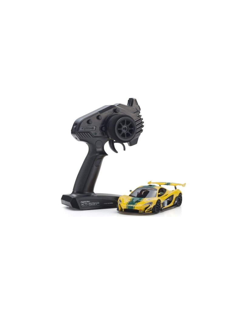 KYOSHO KYO32375YG MR-04 MCLAREN P1 GTR YELLOW/ GREEN #51