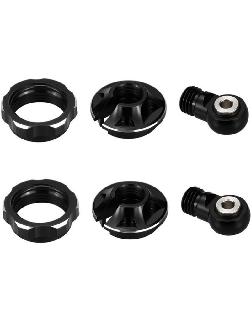 HOT RACING HRAAMN154X01 ARRMA® MINI KRATON® SHOCK COLLARS, SPRING RETAINERS & ROD ENDS SET