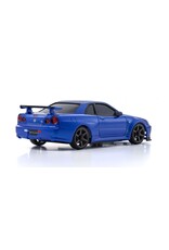 KYOSHO KYO32658MB MINI-Z AWD MA-020 NISSAN SKYLINE GT-R R34 V. SPEC II NUR METALLIC BLUE