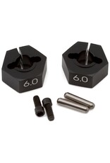 YOKOMO YOKY2-011CB6A YD-2 6MM ALUMINUM CLAMPING WHEEL HEXES (2)