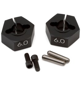 YOKOMO YOKY2-011CB6A YD-2 6MM ALUMINUM CLAMPING WHEEL HEXES (2)
