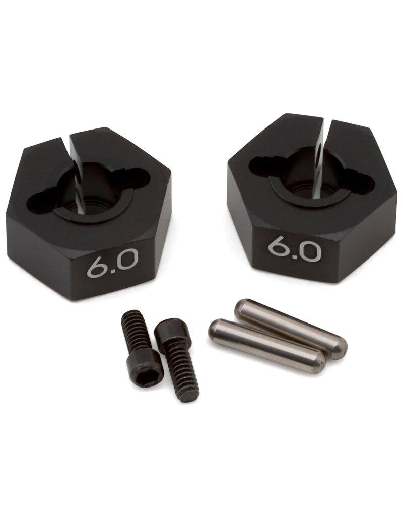 YOKOMO YOKY2-011CB6A YD-2 6MM ALUMINUM CLAMPING WHEEL HEXES (2)