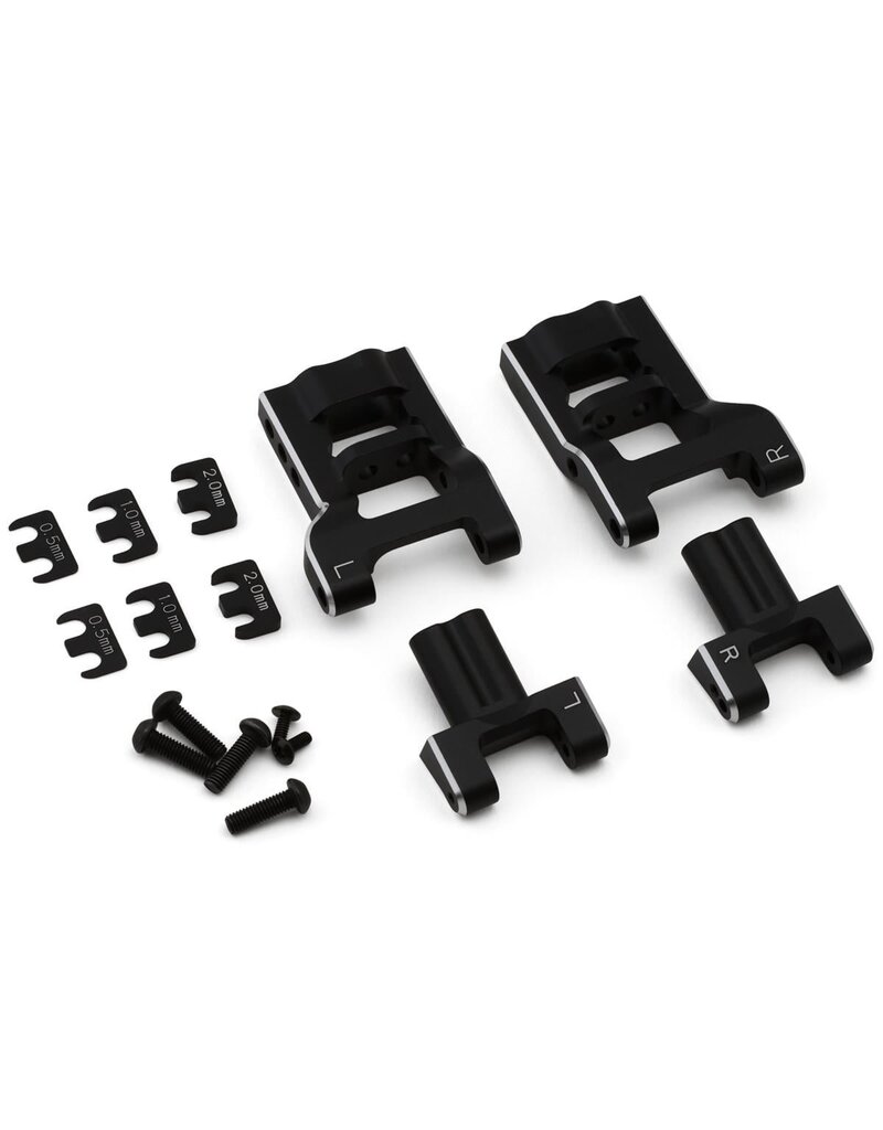 YOKOMO YOKY2-008RASA YD-2 ALUMINUM ADJUSTABLE ”H” SHORT REAR SUSPENSION ARMS SET (BLACK)