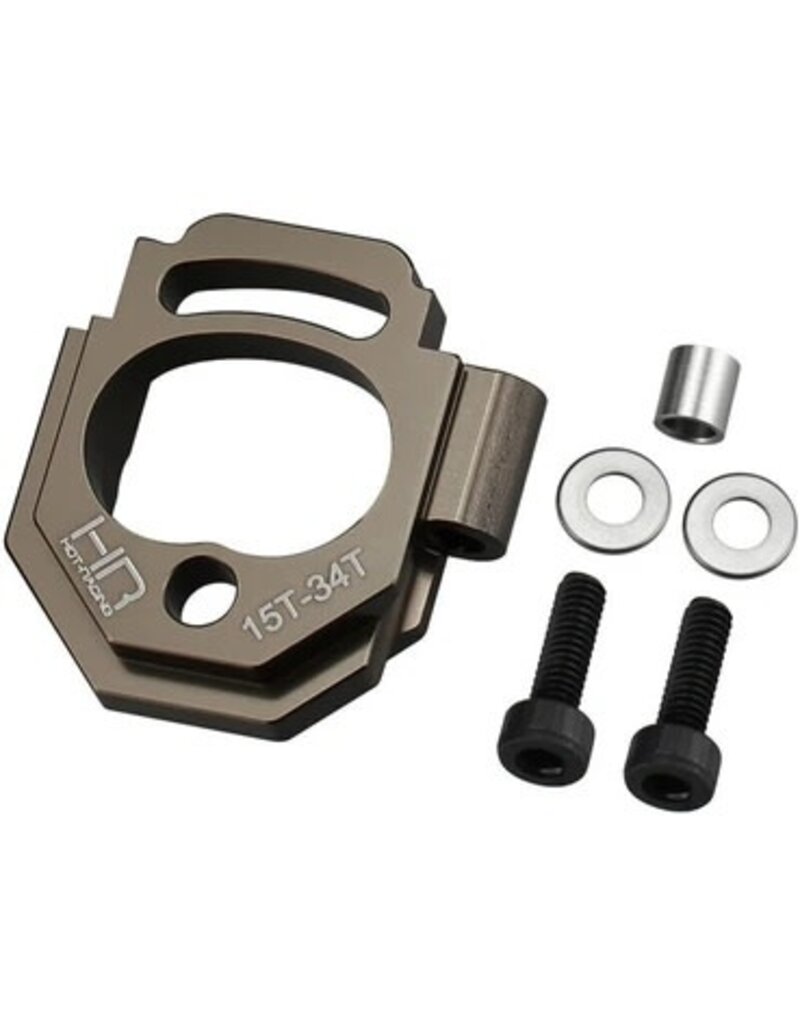 HOT RACING HRAAMN18A11 ARRMA® MINI KRATON® ALUMINUM ADJUSTABLE MOTOR MOUNT (15-34T)