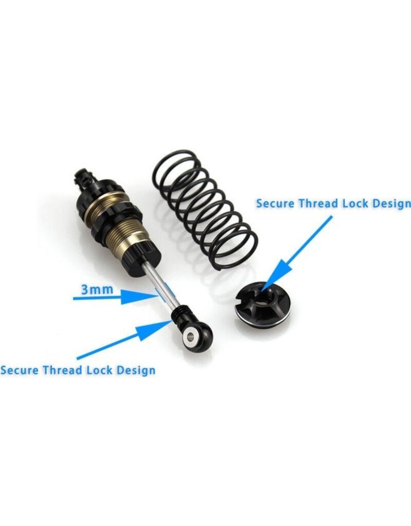 HOT RACING HRAAMN63DP01 ALUMINUM DAMPER SHOCK 63MM (2) - MINI KRATON