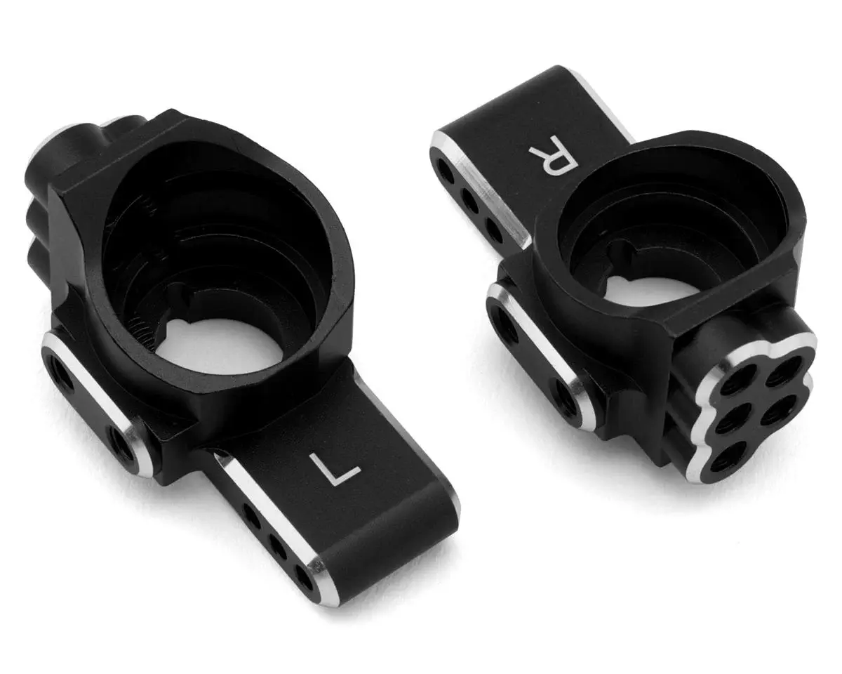 YOKRD-415AR CHAMFERED ALUMINUM REAR HUB CARRIER (BLACK) (2) (RD2.0/SD3.0)