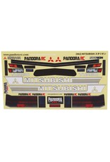 PANDORA RC PABG-3062 1/10 MITSUBISHI STARION DRIFT BODY SET (CLEAR) (257-260MM)