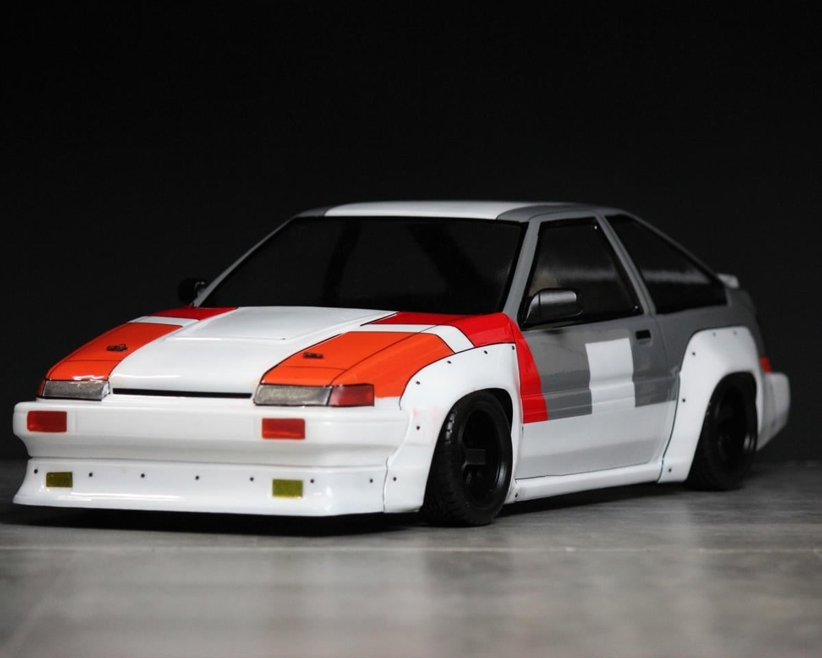 PABG-3067 1/10 TOYOTA AE86 TRUENO N2 SPECIFICATION DRIFT BODY SET (CLEAR) (257-260MM)