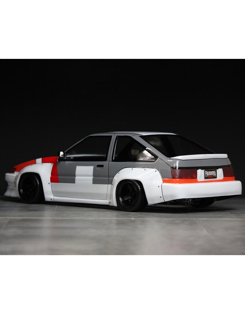 PANDORA RC PABG-3067 1/10 TOYOTA AE86 TRUENO N2 SPECIFICATION DRIFT BODY SET (CLEAR) (257-260MM)