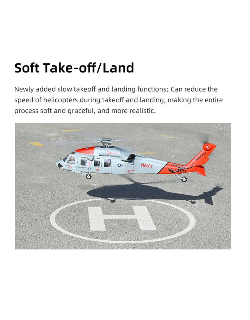 FLYWING MH-60R 470 ACE GPS/ATT SCALE RC HELICOPTER RTF: NAVY GREY/SEAHAWK