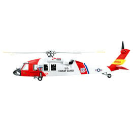 FLYWING MH-60T 470 ACE GPS/ATT SCALE RC HELICOPTER RTF: COAST GUARD WHITE/JAYHAWK