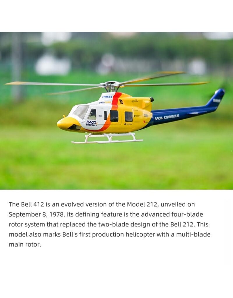 FLYWING BELL-412 470 ACE GPS/ATT SCALE RC HELICOPTER RTF