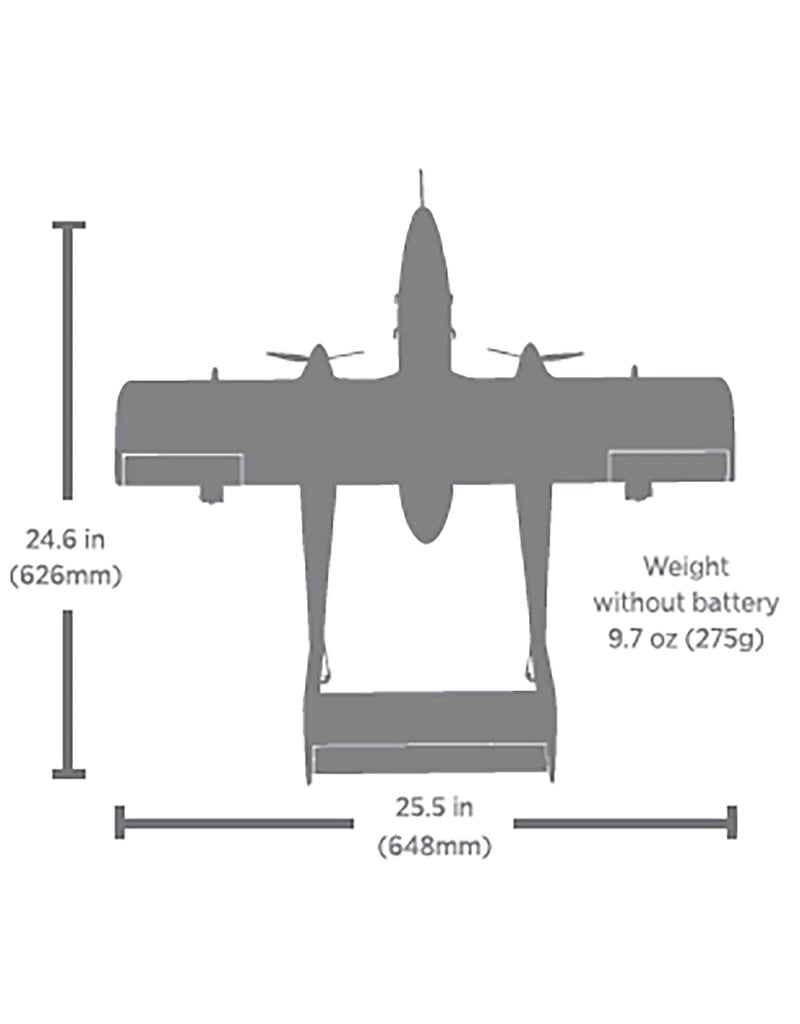 E-FLITE EFLU35050 MICRO OV-10 BRONCO 645MM BNF BASIC WITH AS3X AND SAFE SELECT