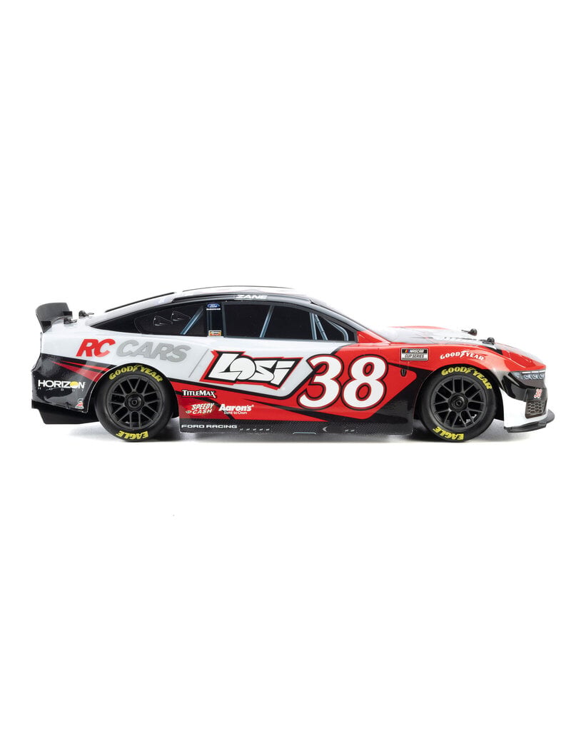 LOSI LOS1122638 1/12 NASCAR RC RACE CAR ZANE SMITH NO. 38 2026 LOSI FORD MUSTANG 2S AWD RTR