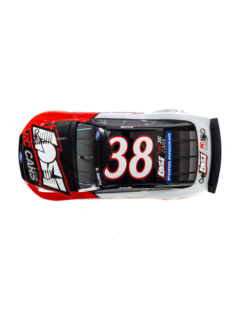 LOSI LOS1122638 1/12 NASCAR RC RACE CAR ZANE SMITH NO. 38 2026 LOSI FORD MUSTANG 2S AWD RTR