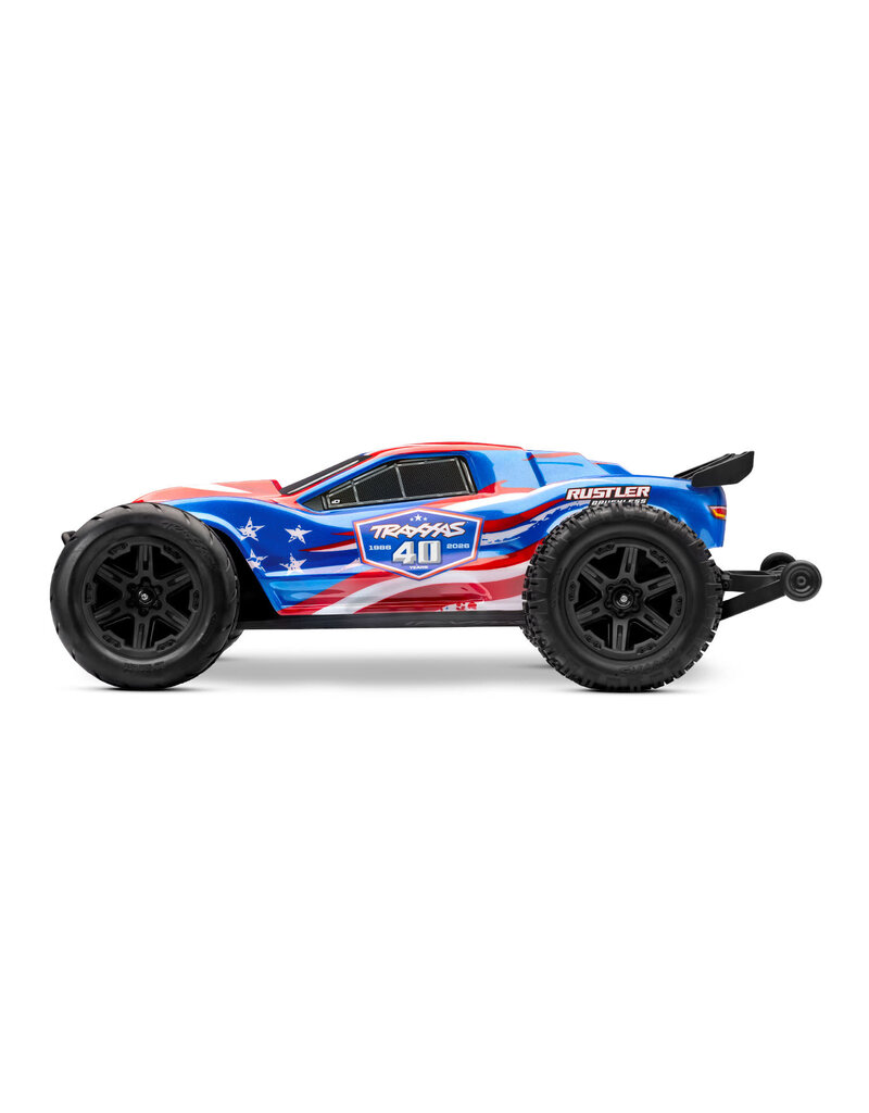 TRAXXAS TRA37454-4-40TH RUSTLER 2WD HD VX3 BL