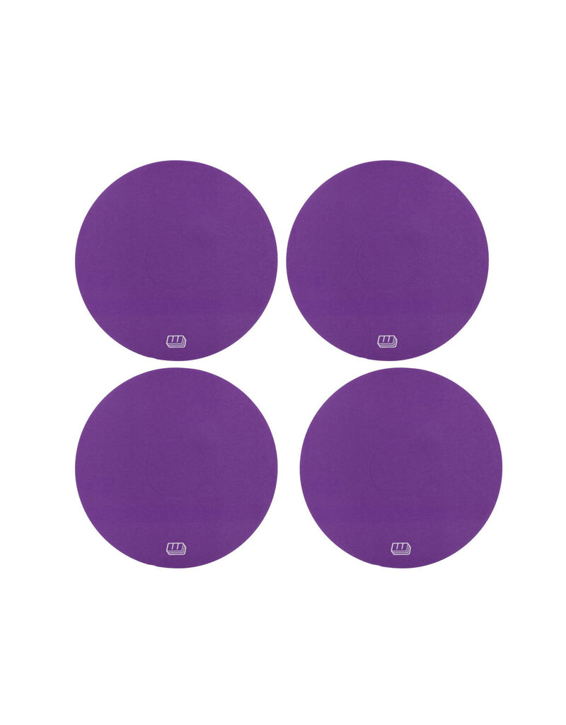 WHITZ RC RACING PRODUCTS WRP-WH-PRP WORKHORSE 2.2" 1/10 OFF-ROAD DIRT OVAL WHEEL STICKERS (PURPLE) (4)